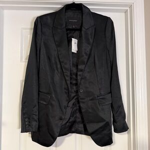 NWT Satin Black Blazer